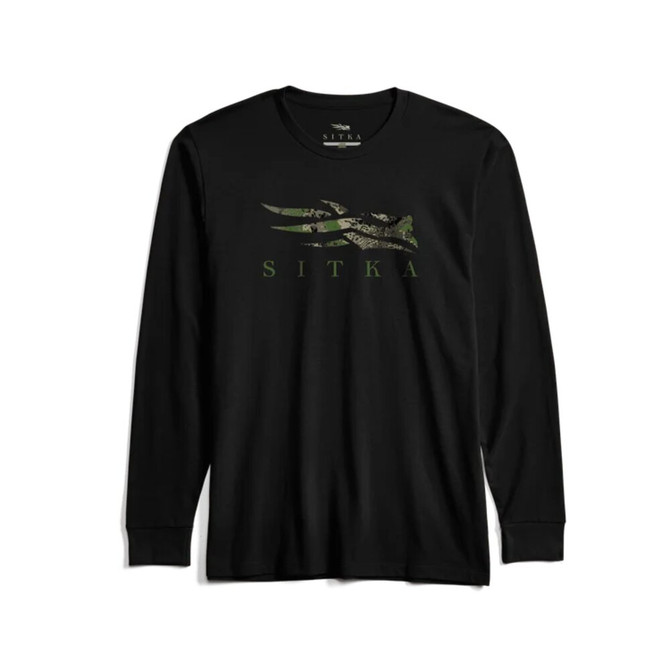 Sitka Icon Optifade Long Sleeve Tee - Black Cover Sitka Icon Optifade Long Sleeve Tee - Black Cover