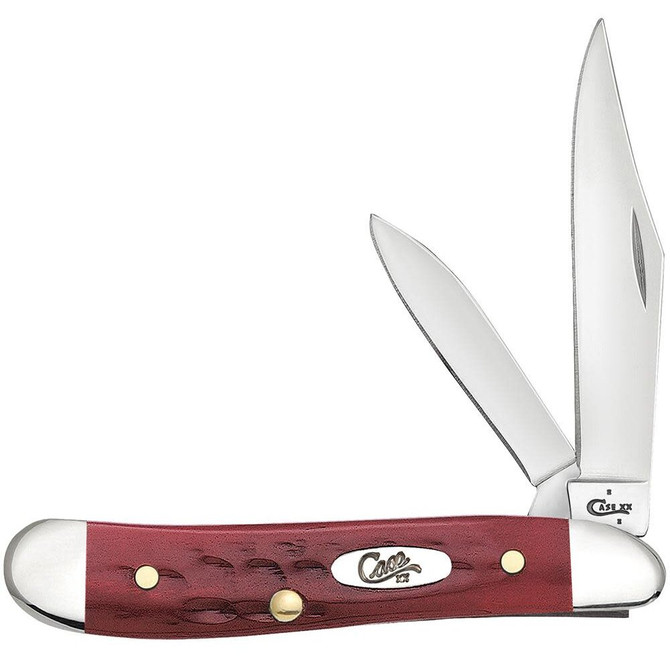 Case Knives - Pocket Worn Corn Cob Jig Old Red Bone Peanut