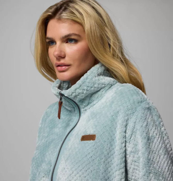 Columbia Women's Fire Side II Sherpa Full Zip Fleece - Crushed Blue