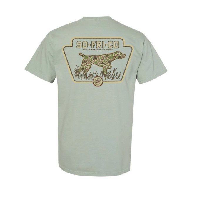 Southern Fried Cotton Old School Camo Badge Tee Southern Fried Cotton Old School Camo Badge Tee