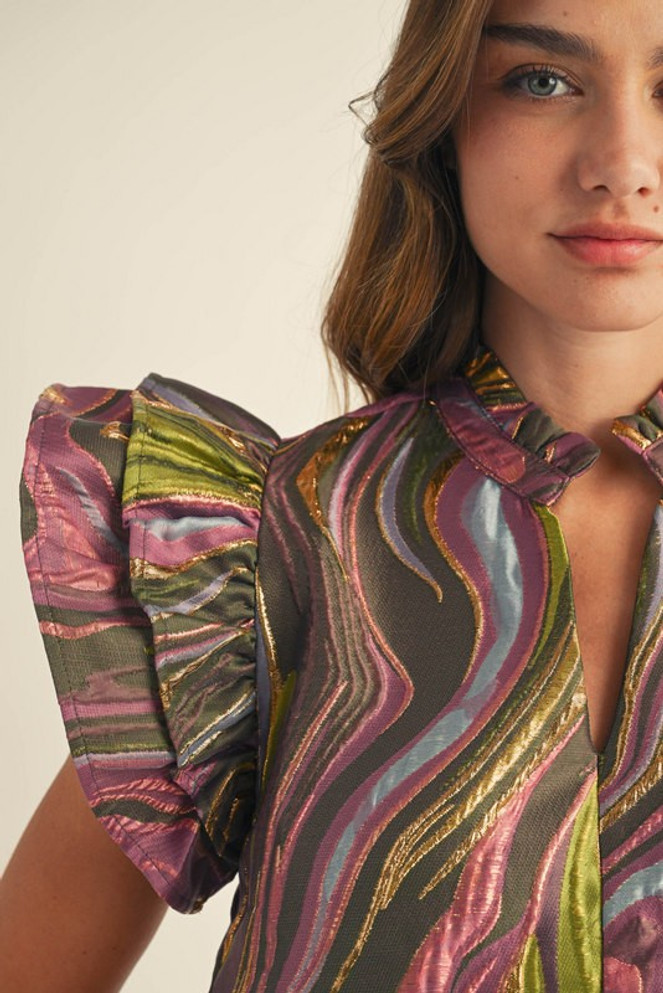 Jodifl Abstract Jacquard Dress with Lurex Jodifl Abstract Jacquard Dress with Lurex