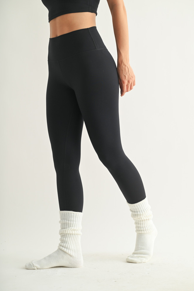 Mono B Venice Cloud Light Contour High-Waisted Leggings - Black Mono B Venice Cloud Light Contour High-Waisted Leggings - Black