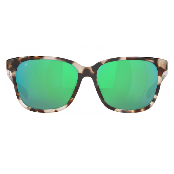 Costa Del Mar May Sunglasses – Shiny Tiger Cowrie/Green Mirror