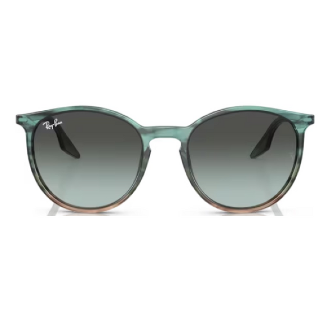 Ray-Ban Striped Blue Green/Blue Vintage Gradient Sunglasses