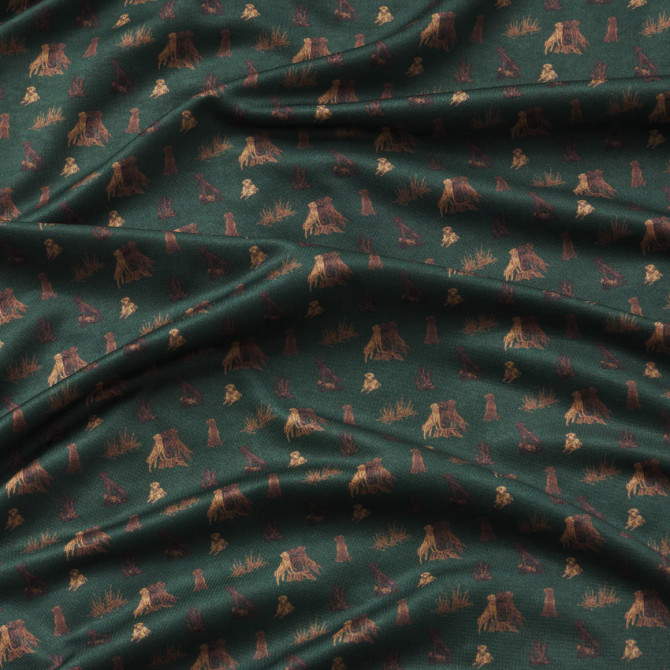 Southern Marsh Men's Man's Best Friend Polo - Dark Green Labs