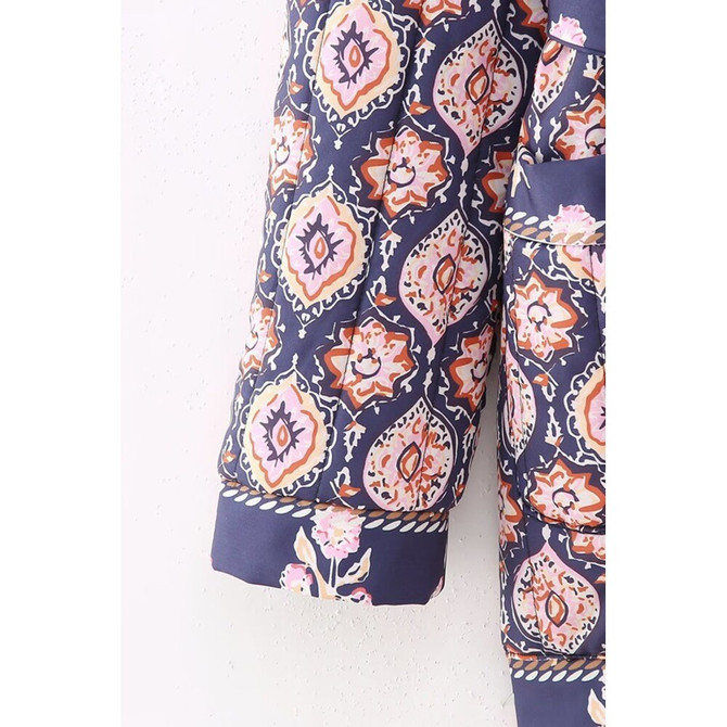 Sundayup Collarless Long Quilted Jacket