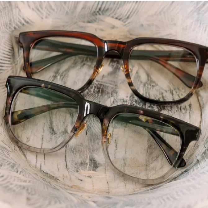 Peepers Crawford – Olive Botanico/Gray Blue Light Readers