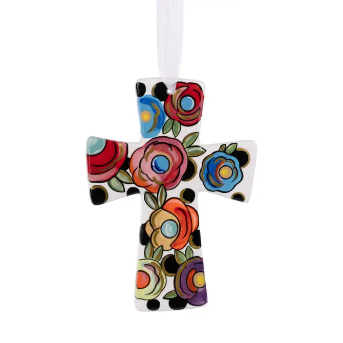 Glory Haus Polka Dot Flower Cross Glory Haus Polka Dot Flower Cross
