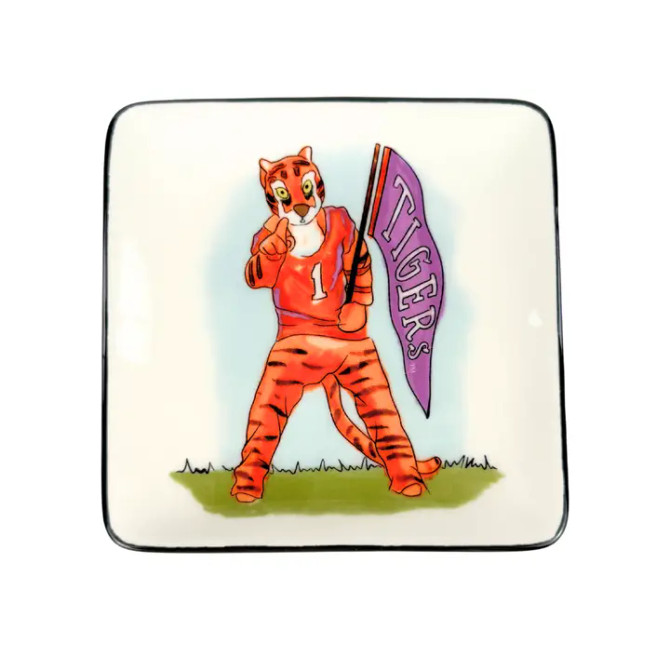 Glory Haus Clemson Tiger Trinket Tray