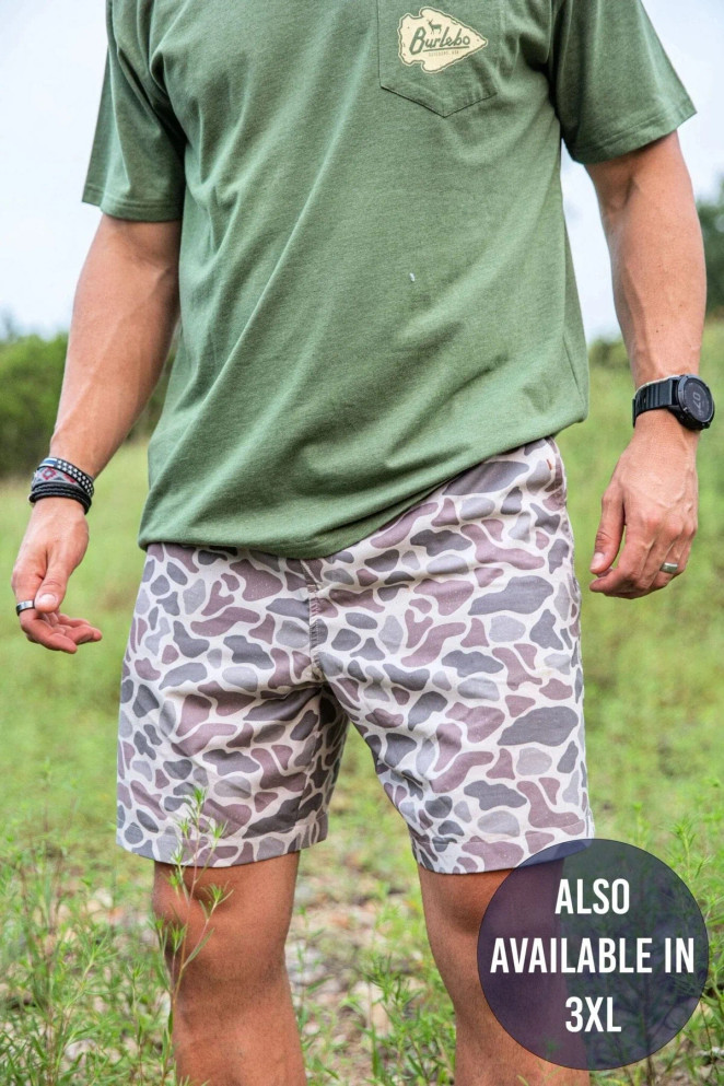 Burlebo Classic Deer Camo Everyday Shorts