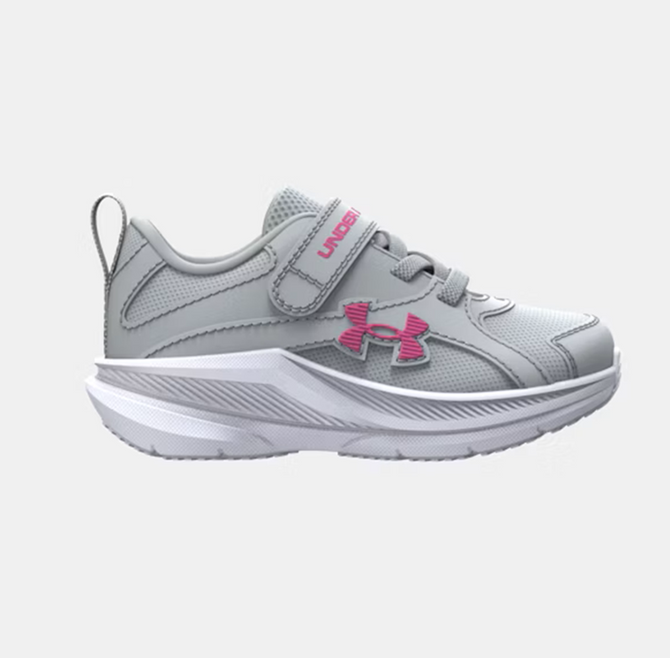 Under Armour Assert 11 AC Girls’ Running Shoe - Halo Grey/Rebel Pink