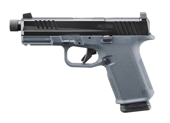Ruger RXM 9mm 15rnd Optic Ready, Suppressor Height Night Sights, Threaded Barrel Threaded Barrel Gray