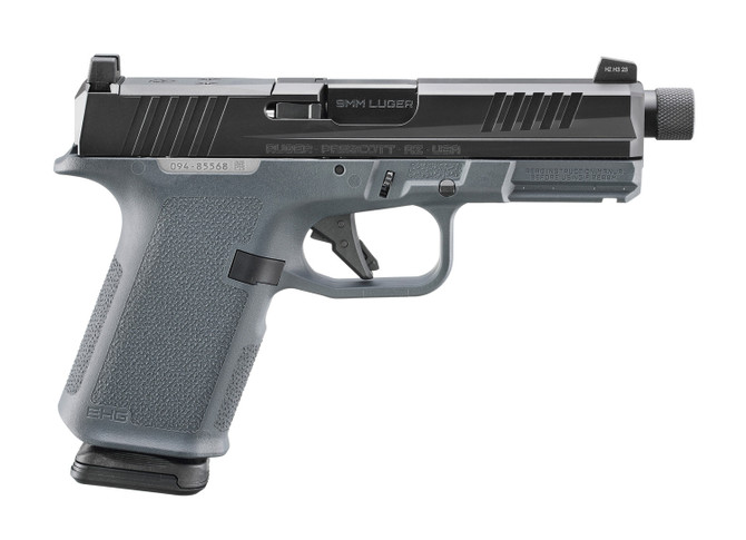 Ruger RXM 9mm 15rnd Optic Ready, Suppressor Height Night Sights, Threaded Barrel Threaded Barrel Gray