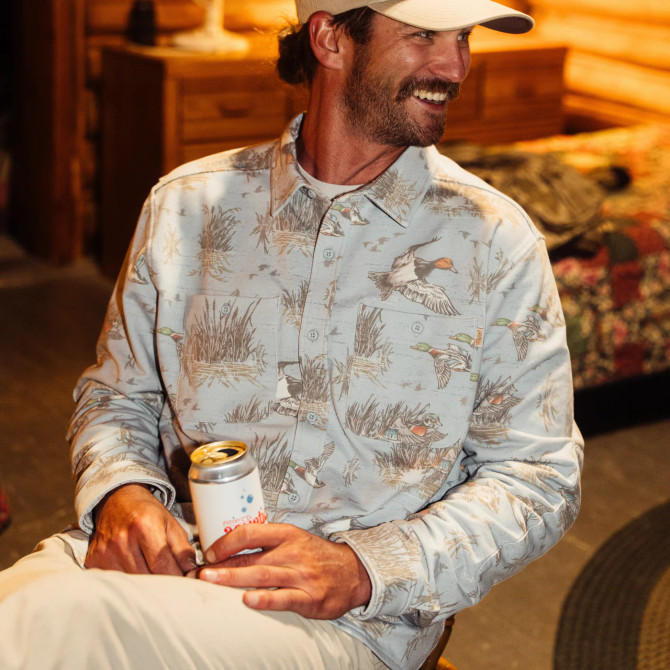 Marsh Wear Men's Fireside Overshirt - Smoke Marsh Wear Men's Fireside Overshirt - Smoke