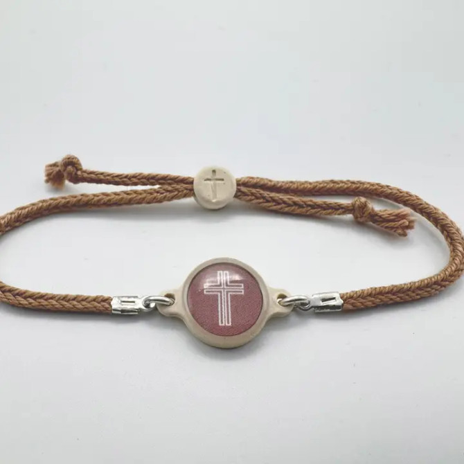 Tap To Pray Survivor Series Handmade Bracelet - Mocha Tap To Pray Survivor Series Handmade Bracelet - Mocha