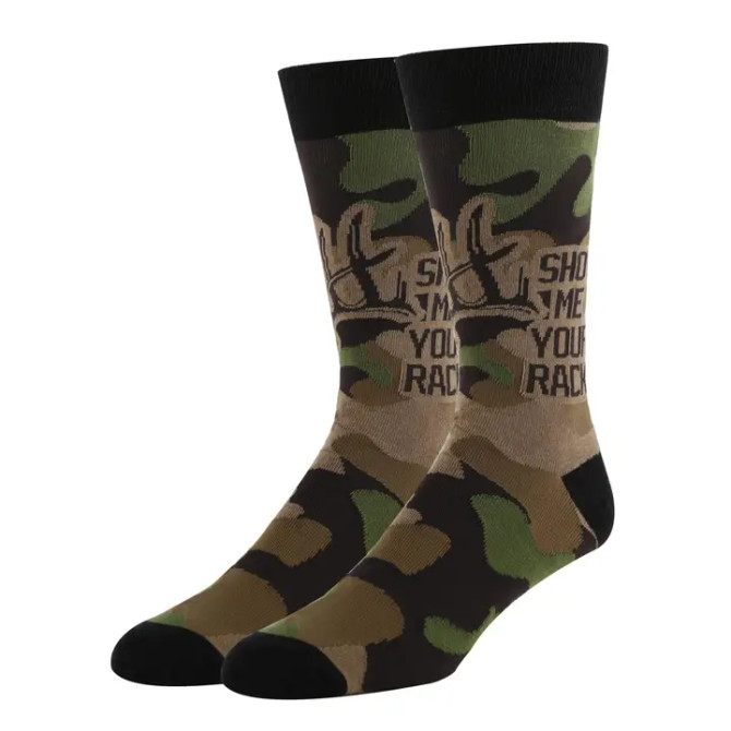 Oooh Yeah Nice Rack Men's Funny Cotton Crew Socks Oooh Yeah Nice Rack Men's Funny Cotton Crew Socks