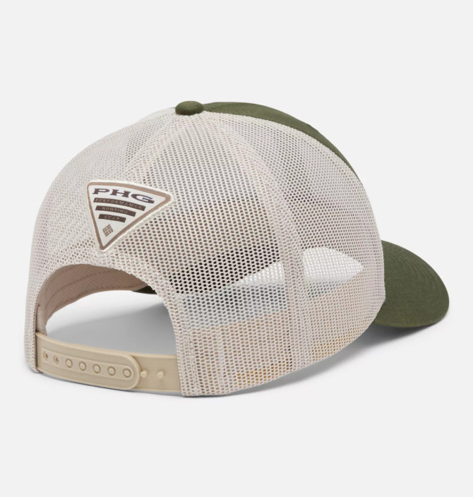 Columbia Men's PHG Patch Mesh Snap Back - Surplus Green Duck Columbia Men's PHG Patch Mesh Snap Back - Surplus Green Duck