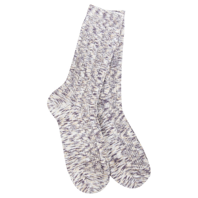 World's Softest Women's Weekend Light Weight Cable Crew - Cookie Dough Multi