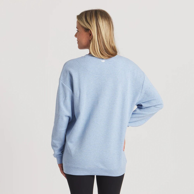 Southern Marsh Women's Sunday Morning Sweater - Upper Ridge - - Washed Blue Comfort