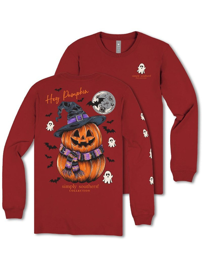 Simply Southern Women's Long Sleeve Pumpkin T-Shirt