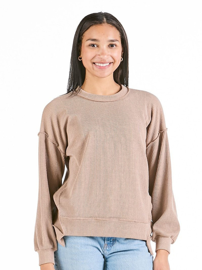 Simply Southern Women's Amber Knit Top - Umber
