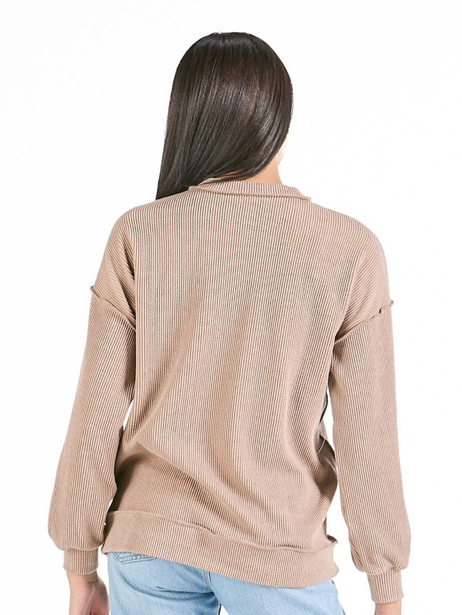 Simply Southern Women's Amber Knit Top - Umber