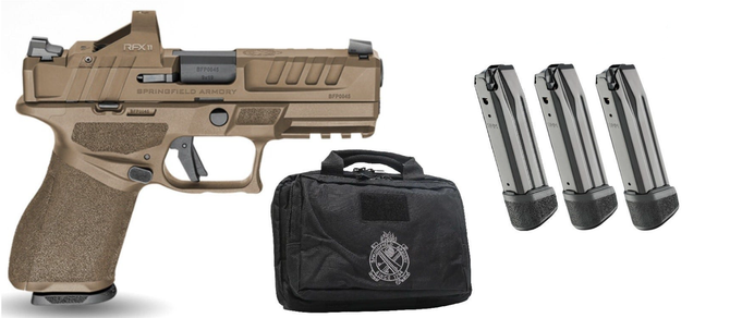 Springfield Echelon 4.0 Compact Gear Up 4" 9mm 18rd Handgun, FDE