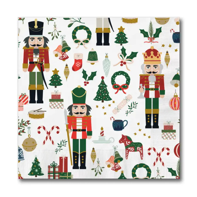 Mary Square Traditional Nutcracker Cocktail Napkins