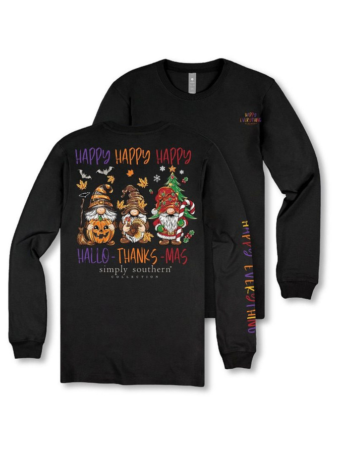 Simply Southern Women's Long Sleeve Happy Everything T-Shirt