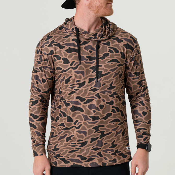 Burlebo Men's Performance Hoodie - Gauge Camo