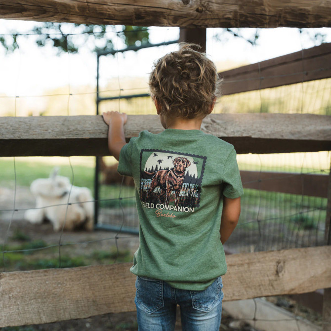 Burlebo Youth Boys Duck Dog Stamp Tee