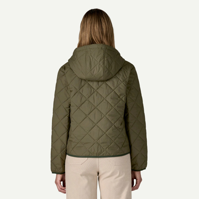 Patagonia Women's Diamond Quilted Bomber Hoody - Basin Green