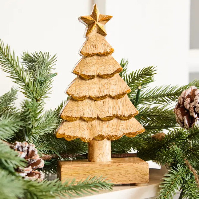 Mary Square 8-inch Wood Tree Mary Square 8-inch Wood Tree