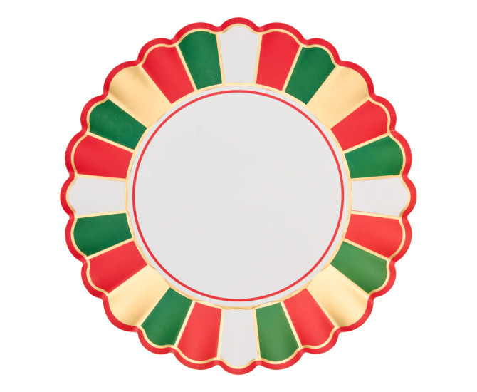 Sophistiplate Joyful Christmas Dinner Plates - 8 pack Sophistiplate Joyful Christmas Dinner Plates - 8 pack