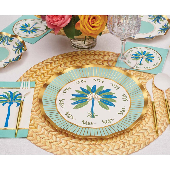 Sophistiplate Preppy Palm Dinner Plates - 8 Pack