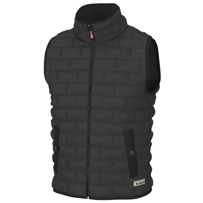 Local Boy Youth Boys Brick Quilted Vest - Charcoal