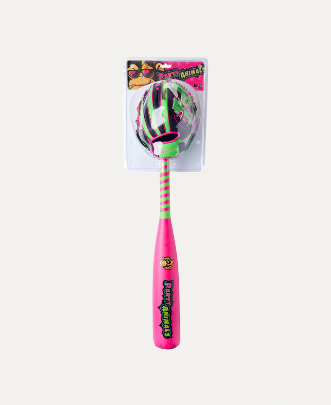 Wilson Party Animals A200® Youth Baseball Combo Kit - Left Hand Throw