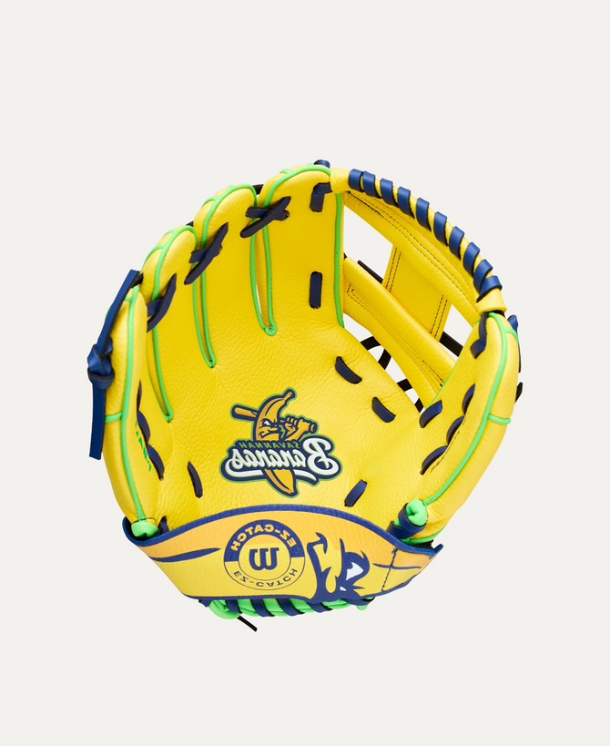 Wilson 2026 Savannah Bananas A200® Youth Baseball Glove, Ball & Bat Combo - Left-Hand Throw