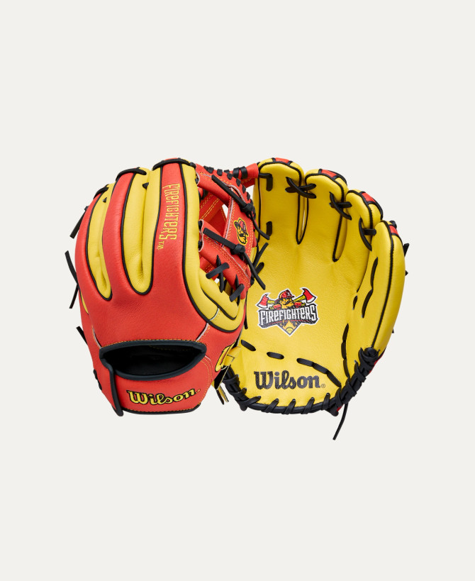 Wilson A450 11″ Youth Baseball Glove – Firefighters Edition