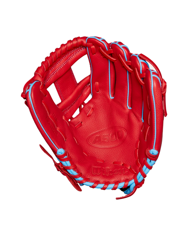 Wilson A500 11.5″ Youth Baseball Glove - Red/Blue/White