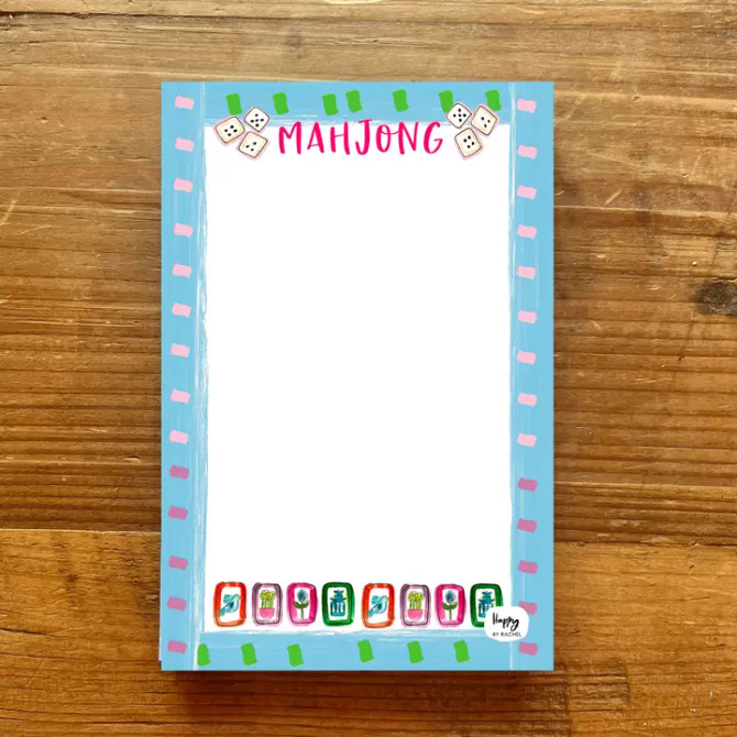 Happy By Rachel Mahjong Chunky Notepad