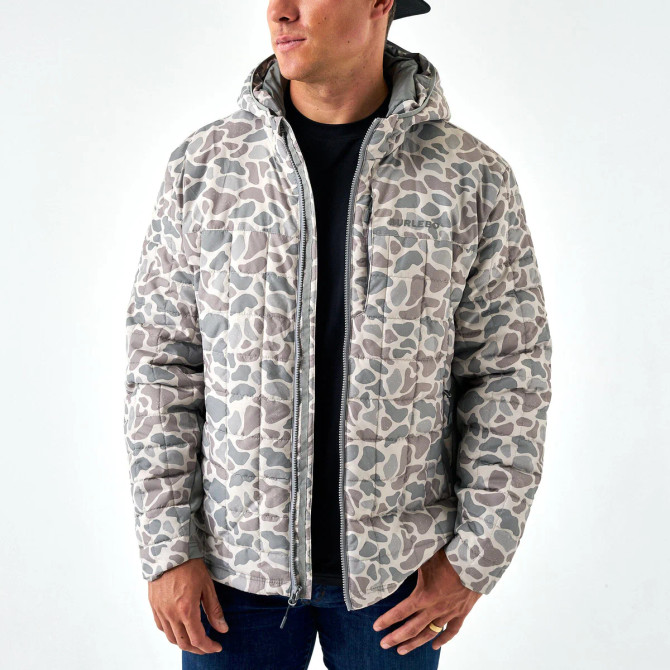 Burlebo Men's Puffer Jacket - Classic Deer Camo