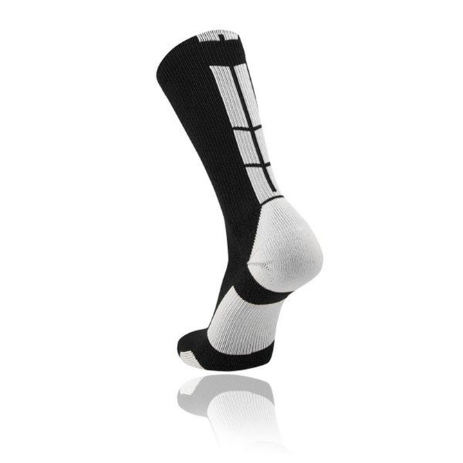 TCK Poly Crew 3.0 Athletic Crew Socks - Black/White