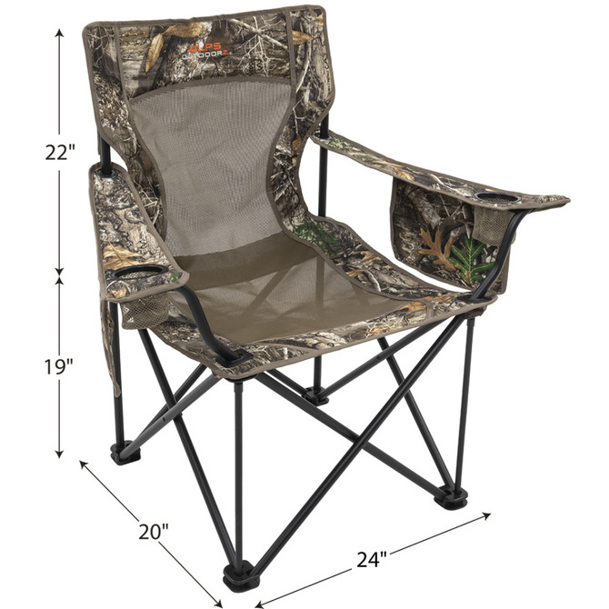 ALPS OutdoorZ King Kong Edge Heavy‑Duty Folding Camp/Hunting Chair – Realtree Edge