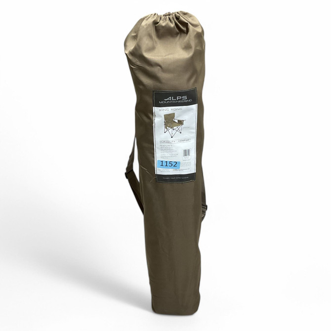 ALPS OutdoorZ King Kong Heavy‑Duty Folding Camp Chair – Coyote Brown