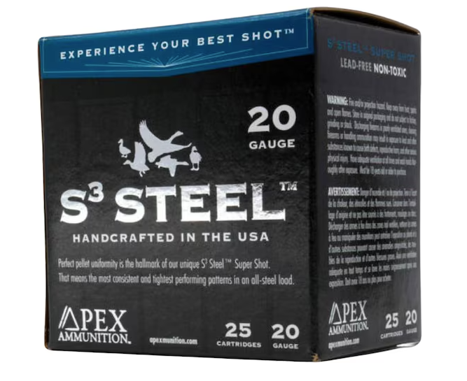 Apex Waterfowl S3 Steel 20 Gauge Steel Ammo