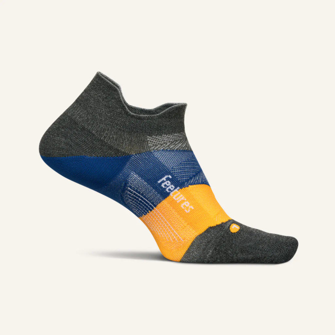 Feetures Elite Ultra-Light NST No‑Show Tab Socks - Iron Seal