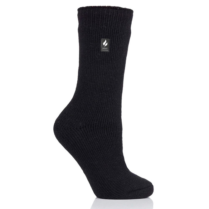 Heat Holders Women's Camellia Crew Sock - Black