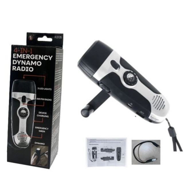 Sona 4-IN-1 Emergency Dynamo Radio