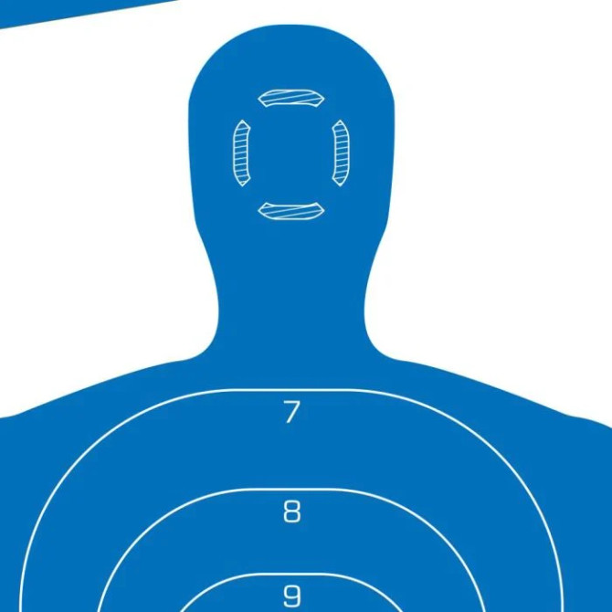 Allen Company 4-Pack EZ-Aim Silhouette Targets for Shooting - Human Body Paper Practice Targets